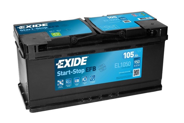 Аккумулятор Exide EL1050 EFB 105Ah 950A (R+), Exide